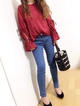めるもさん（レディース・158cm）の春コーディネート