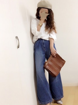 めるもさん（レディース・158cm）の春コーディネート