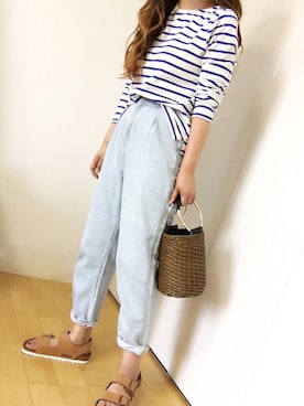 「gooutwith」｜めるもさん（レディース・158cm）の春コーディネート
