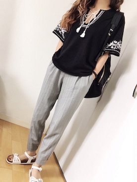 めるもさん（レディース・158cm）の春コーディネート