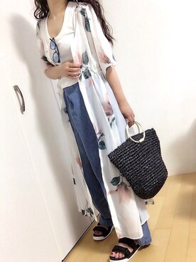 めるもさん（レディース・158cm）の夏コーディネート