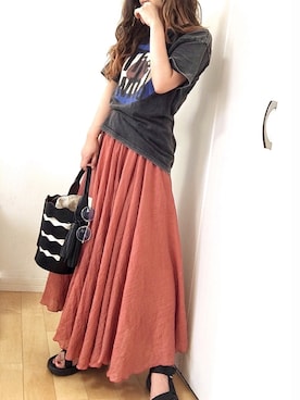 「Eldia'lu（エルディアル）のアイテム」を使った、めるもさん（レディース・158cm）の夏コーディネート