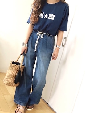 めるもさん（レディース・158cm）の夏コーディネート