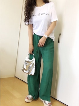 めるもさん(レディース・158cm)の夏コーディネート