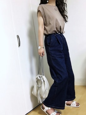 めるもさん（レディース・158cm）の夏コーディネート