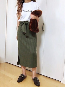 「プチプラミックス」｜めるもさん（レディース・158cm）の秋コーディネート