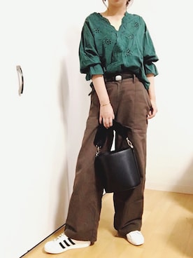 めるもさん（レディース・158cm）の秋コーディネート