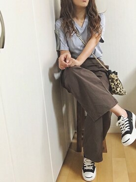 「プチプラミックス」｜めるもさん（レディース・158cm）の秋コーディネート