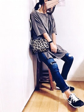 「プチプラミックス」｜めるもさん（レディース・158cm）の秋コーディネート