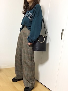 「プチプラミックス」｜めるもさん（レディース・158cm）の秋コーディネート