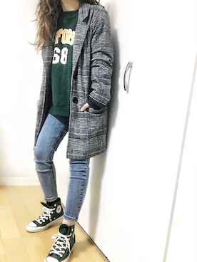 めるもさん（レディース・158cm）の秋コーディネート