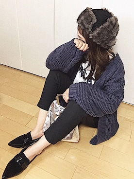 めるもさん（レディース・158cm）の冬コーディネート