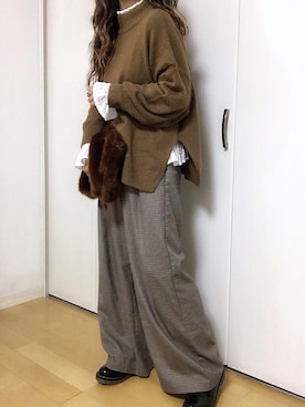 めるもさん(レディース・158cm)の冬コーディネート