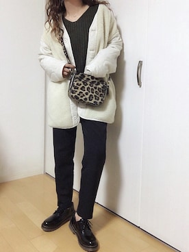 「Accessorize（アクセサライズ）のアイテム（バッグ）」を使った、めるもさん（レディース・158cm）の冬コーディネート