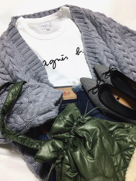 「プチプラミックス」｜めるもさん（レディース・158cm）の冬コーディネート