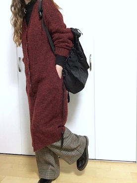 「プチプラミックス」｜めるもさん（レディース・158cm）の冬コーディネート