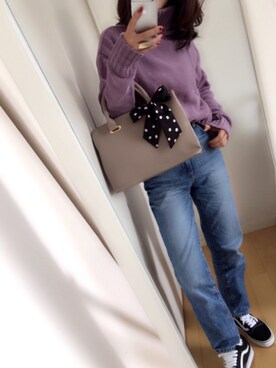 めるもさん（レディース・158cm）の冬コーディネート