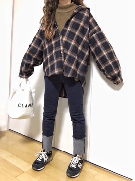 めるもさん（レディース・158cm）の冬コーディネート