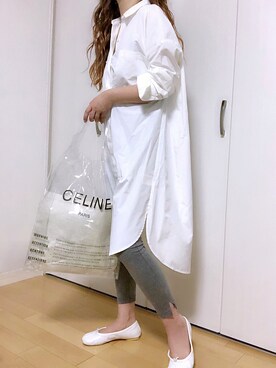 「LAKOLE（ラコレ）のアイテム（レッグウェア）」を使った、めるもさん（レディース・158cm）の春コーディネート