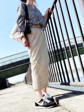 「プチプラミックス」｜めるもさん（レディース・158cm）の春コーディネート