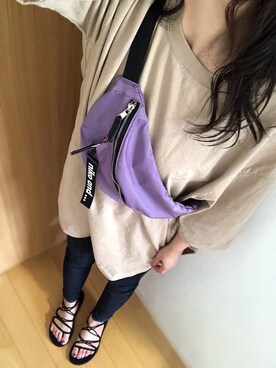 「ラベンダー」｜めるもさん（レディース・158cm）の春コーディネート