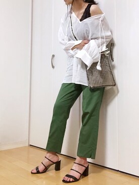 「プチプラミックス」｜めるもさん（レディース・158cm）の春コーディネート