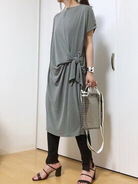 「プチプラミックス」｜めるもさん（レディース・158cm）の夏コーディネート