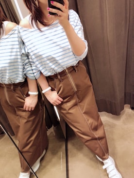 「スタンスミス」｜めるもさん（レディース・158cm）の夏コーディネート