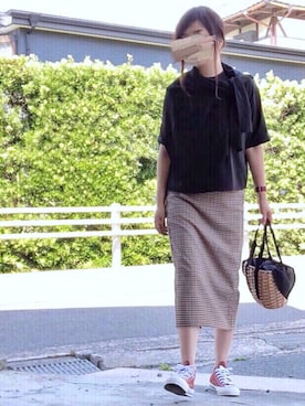 めるもさん（レディース・158cm）の夏コーディネート