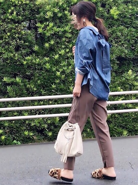 「thevirgnia」｜「アイテム（アクセサリー）」を使った、めるもさん（レディース・158cm）の秋コーディネート