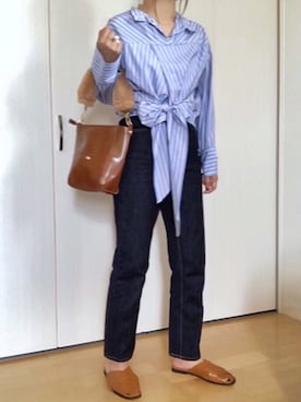 「プチプラミックス」｜めるもさん（レディース・158cm）の秋コーディネート