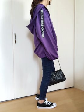 「OZOC（オゾック）のアイテム（アクセサリー）」を使った、めるもさん（レディース・158cm）の秋コーディネート
