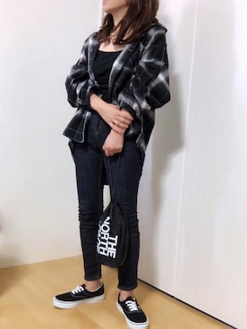 「THE NORTH FACE（ザノースフェイス）のアイテム（ハンドバッグ）」を使った、めるもさん（レディース・158cm）の秋コーディネート