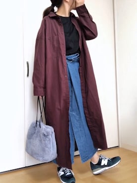 「プチプラミックス」｜めるもさん（レディース・158cm）の秋コーディネート