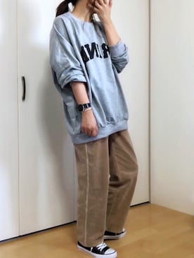 「プチプラミックス」｜めるもさん（レディース・158cm）の秋コーディネート