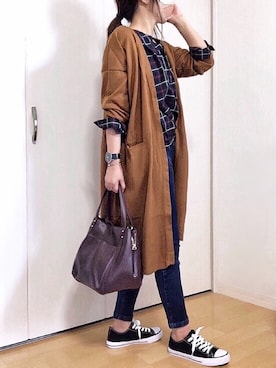 「プチプラミックス」｜めるもさん（レディース・158cm）の秋コーディネート