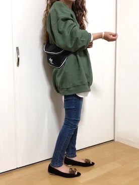 「MKT（エムケーティー）のアイテム（トップス）」を使った、めるもさん（レディース・158cm）の秋コーディネート