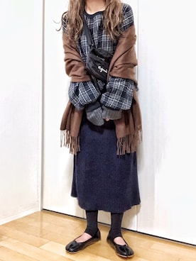 めるもさん（レディース・158cm）の冬コーディネート