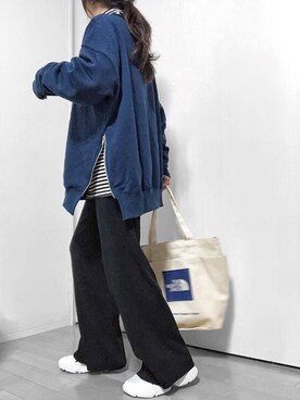 「GRL（グレイル）のアイテム（リング）」を使った、めるもさん（レディース・158cm）の冬コーディネート