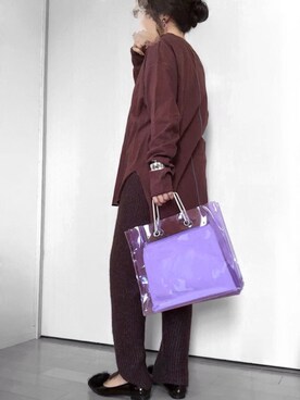 「GRL（グレイル）のアイテム（レギンス/スパッツ）」を使った、めるもさん（レディース・158cm）の春コーディネート