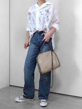 TODAYFULのアイテムを使った「花柄シャツ」の人気ファッション