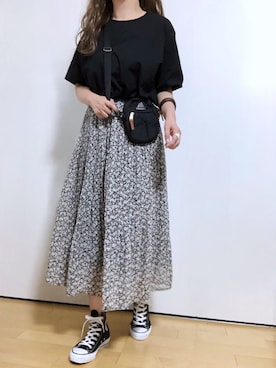 「GREGORY（グレゴリー）のGREGORY/グレゴリー QUICK POCKET S/クイックポケット S（ショルダーバッグ）」を使った、めるもさん（レディース・158cm）の春コーディネート