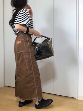 「GRL（グレイル）のアイテム（リング）」を使った、めるもさん（レディース・158cm）の春コーディネート