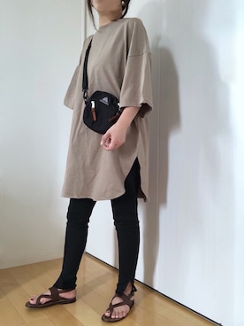 「GREGORY（グレゴリー）のGREGORY/グレゴリー QUICK POCKET S/クイックポケット S（ショルダーバッグ）」を使った、めるもさん（レディース・158cm）の春コーディネート