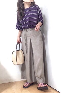 「GRL（グレイル）のアイテム（ブレスレット）」を使った、めるもさん（レディース・158cm）の春コーディネート