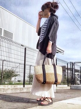 めるもさん（レディース・158cm）の夏コーディネート