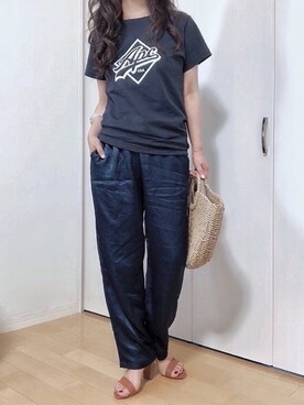 「プチプラミックス」｜めるもさん（レディース・157cm）の夏コーディネート