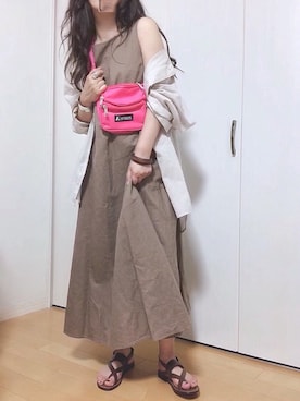 「プチプラミックス」｜めるもさん（レディース・157cm）の夏コーディネート