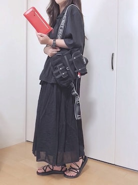 「Teva（テバ）の＜TEVA（テバ）＞∴VOYA INFINITY ボヤインフィニティ サンダル ◆（サンダル）」を使った、めるもさん（レディース・158cm）の夏コーディネート