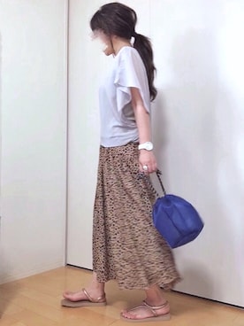 「JUNOAH」｜「アイテム（腕時計）」を使った、めるもさん（レディース・158cm）の夏コーディネート